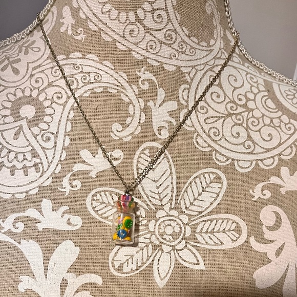 Claire's Other - Colourful Donut Pendant Necklace